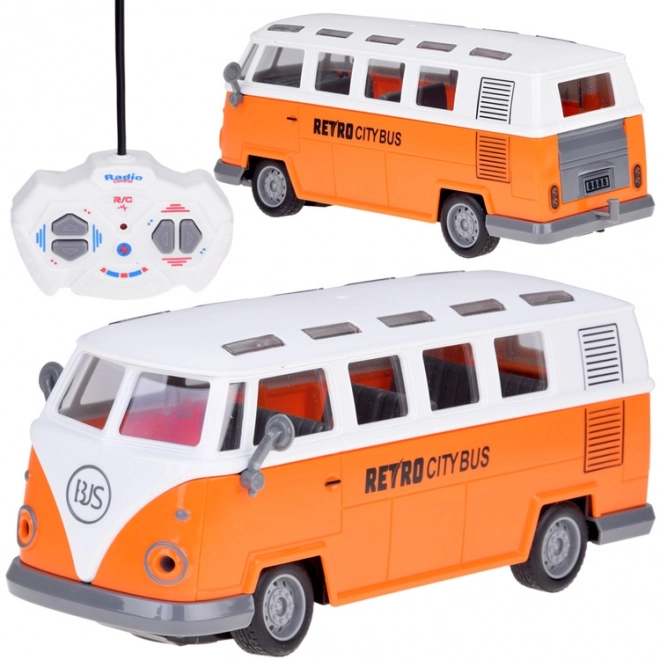 Illuminated Retro City Bus with Remote Control