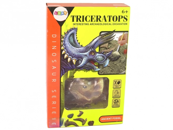 Educational Dinosaur Excavation Set - Triceratops