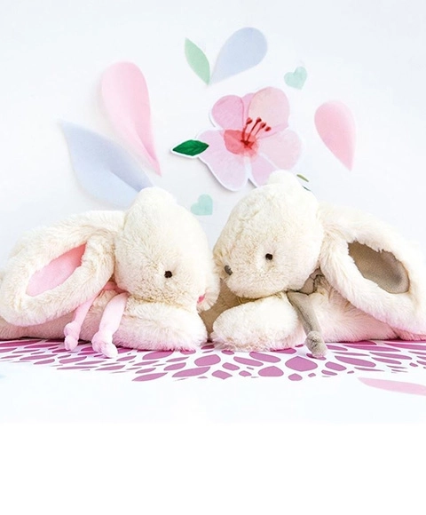 Plush Beige Bunny Gift Set