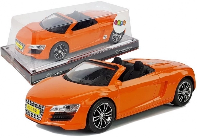 Friction-Powered Convertible Orange Car 1:18