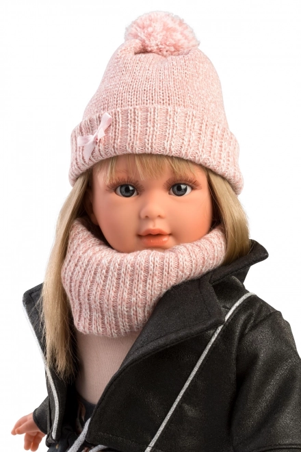 Realistic Doll Carla with Soft Cloth Body - 40 cm