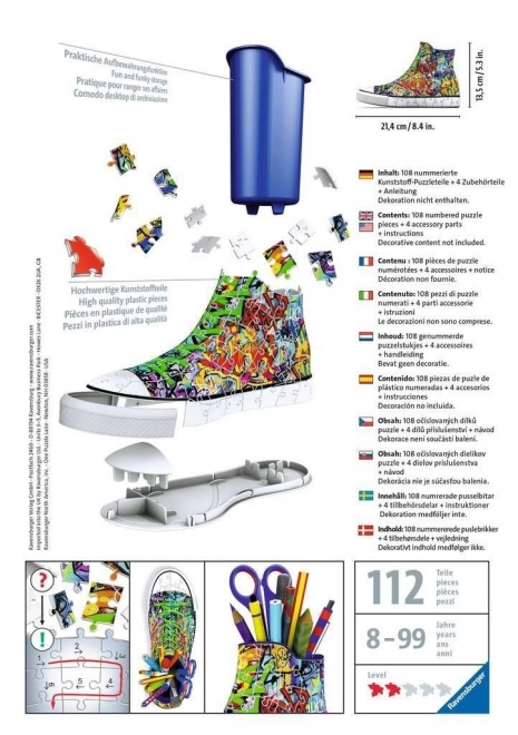 3D Graffiti Sneaker Puzzle by Ravensburger