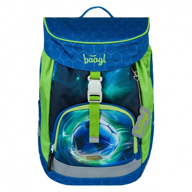 Lightweight School Backpack Airy with Football Design