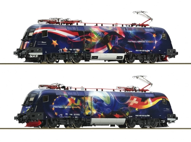 Electric Locomotive Rh 1116 ÖBB Football Unites Europe