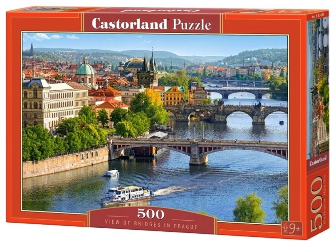 Puzzle View of Bridges in Prague