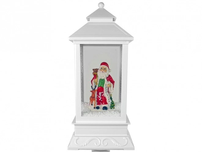 Decorazione Natalizia Lampada Lanterna con Babbo Natale