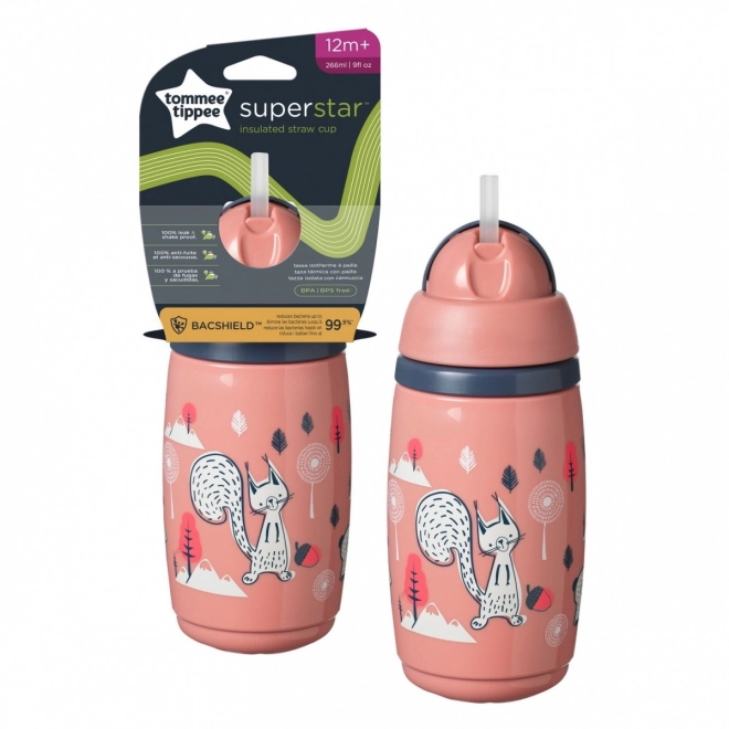 Toddler Non-Spill Straw Cup - Pink