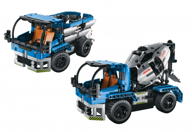 Remote Control 2-in-1 Construction Set with Truck and Mixer