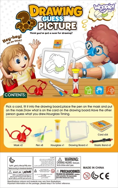 Woopie game Draw and Guess the Picture - drawing with nose