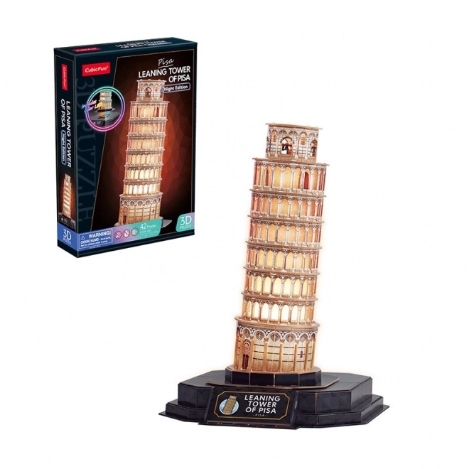 Cubicfun 3D Puzzle Leaning Tower of Pisa Night Edition