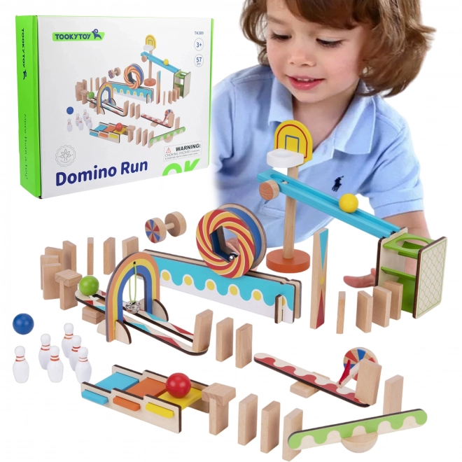 Verrückte Holz-Domino-Spiele