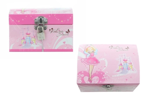 Piggy Bank with Metal Lock for Princesses