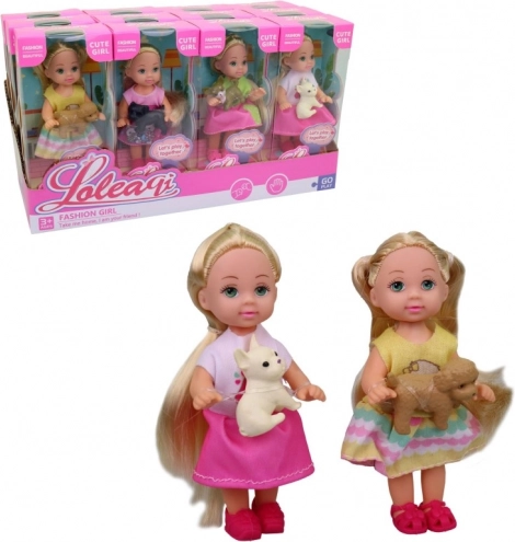 Doll with Dog 11 cm