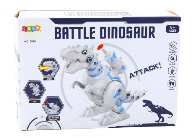 Interactive Dinosaur Robot with Dart Launcher