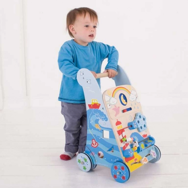 Bigjigs Baby Wooden Activity Walker - Sea Life