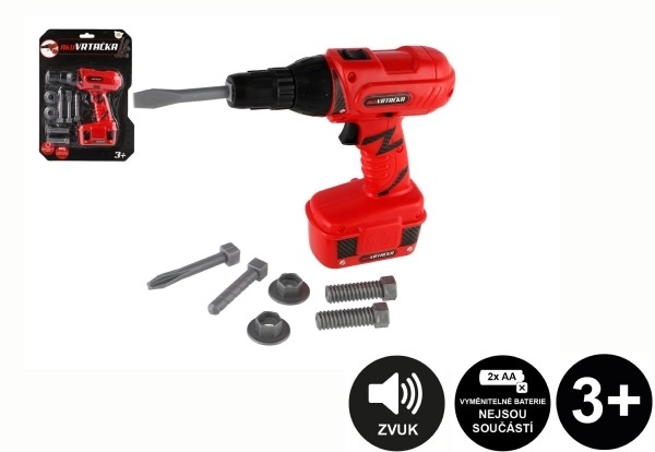 Cordless Toy Drill with Accessories and Sounds