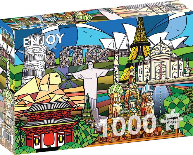 Enjoy World Landmarks Puzzle 1000 Pieces