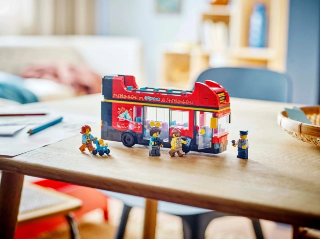 Red Double-decker Bus Building Set