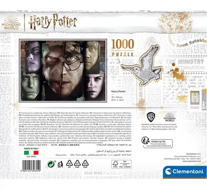 Harry Potter 1000 Piece Puzzle in Briefcase