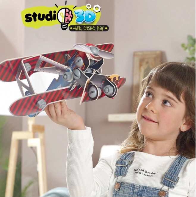 Educa Studio Biplane 3D Model Kit