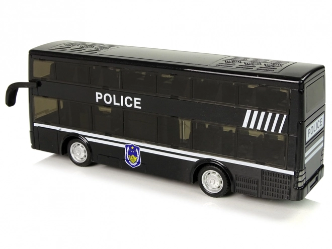 Double Decker Police Bus Toy with Sound Effects