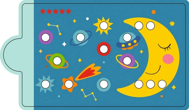 Magnetic Color Sorting Game with Dinosaur