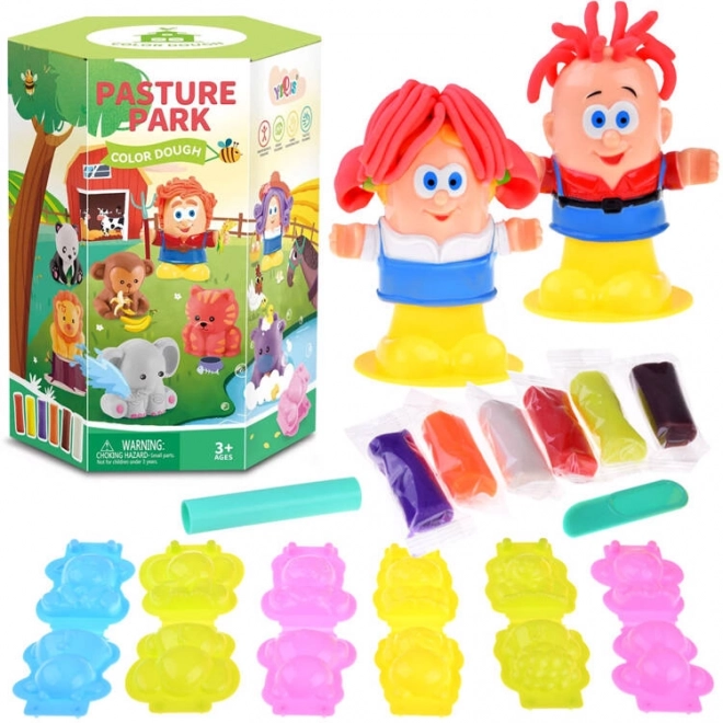 Creative Plasticine Set with Animal Molds