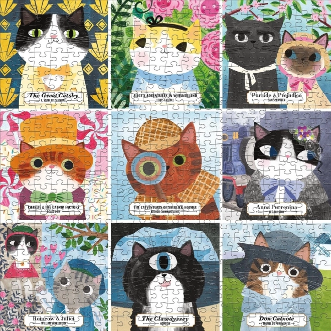 Bookish Cats Puzzle 500 Pieces