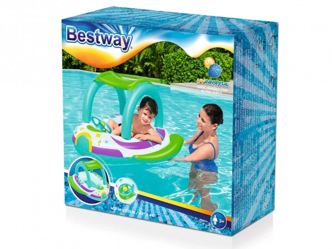 Inflatable Boat With Sunshade For Kids