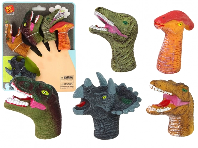 Colorful Dinosaur Finger Puppets Set