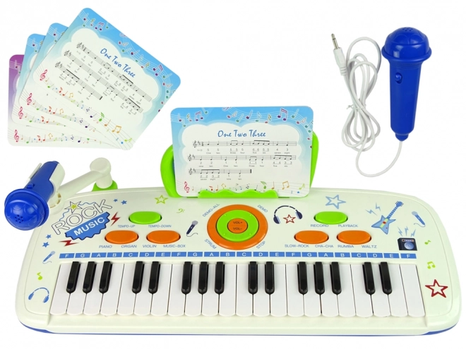 Electric Piano Keyboard for Kids Blue Notes