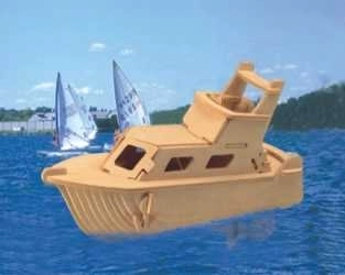 Woodcraft wooden 3D puzzle yacht