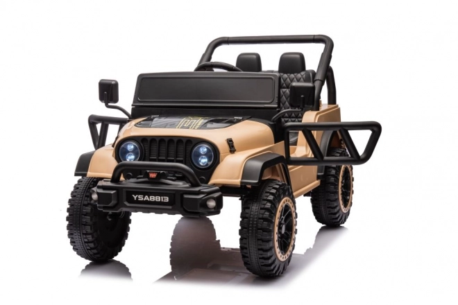 Battery-Powered Ride-On Car Khaki 24V