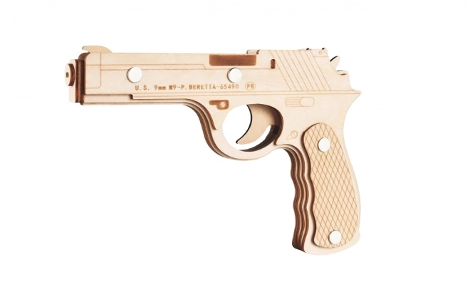 Wooden 3D Puzzle Beretta M9