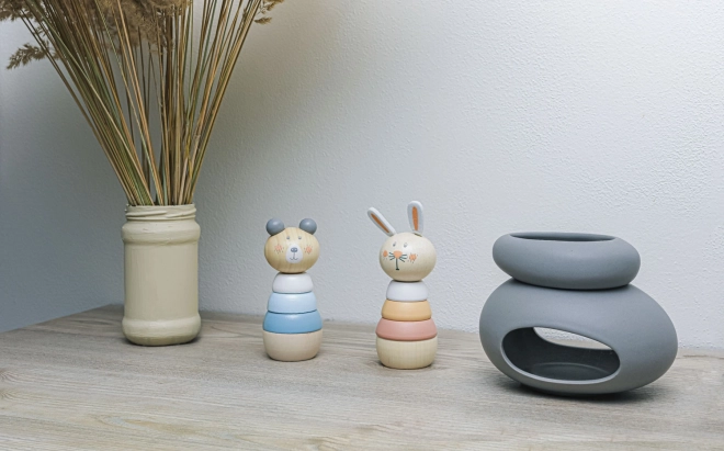 Wooden Stacking Rabbit Toy