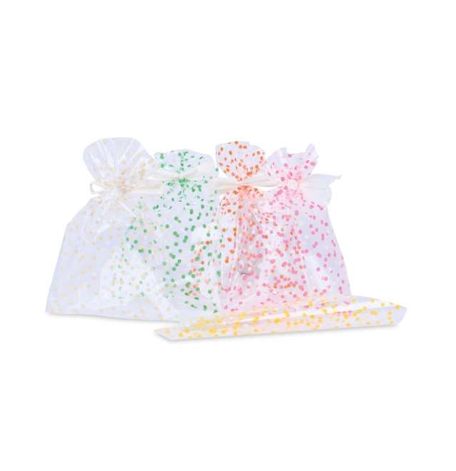 Cellophane Bag with Dots 25x40 cm Mix Colors