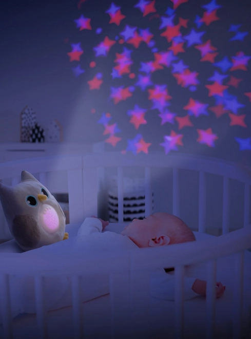 Plush Owl with Starry Night Projector