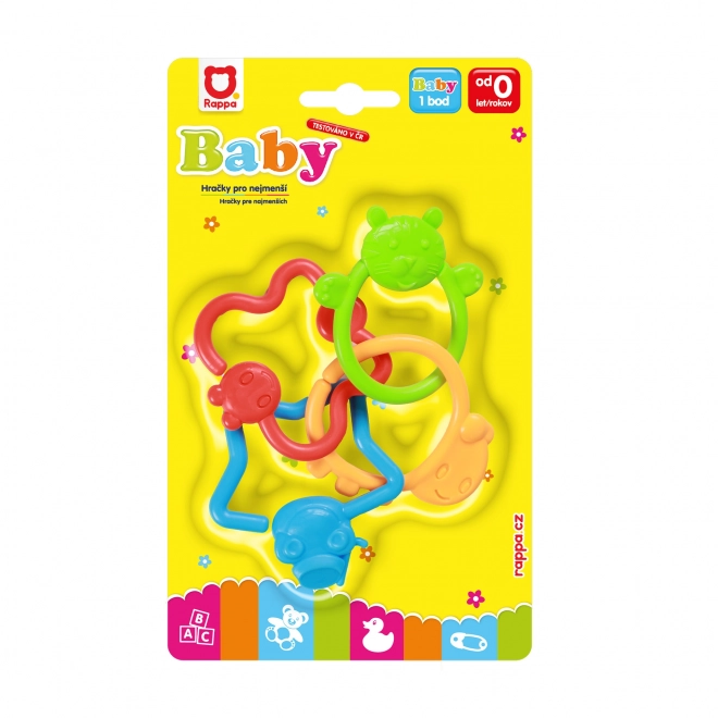 Colorful Baby Animal Shapes Rattle