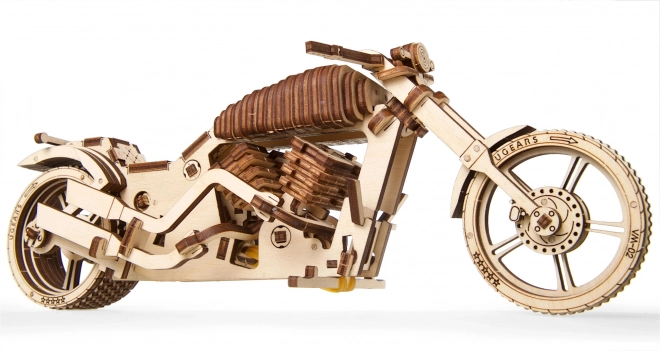 Ugears 3D Wooden Mechanical Puzzle Motorcycle Chopper