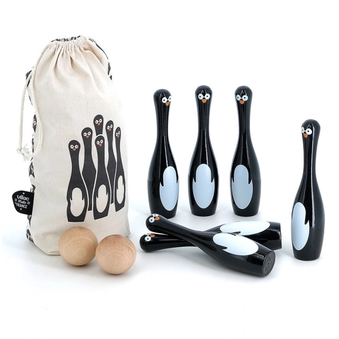 Vilac Wooden Penguin Bowling Set