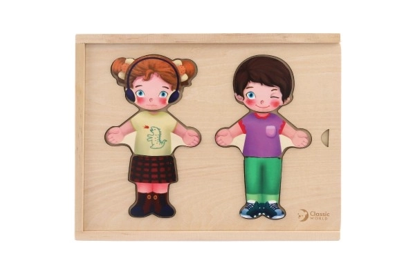 Wooden Dress-Up Puzzle for Boys and Girls