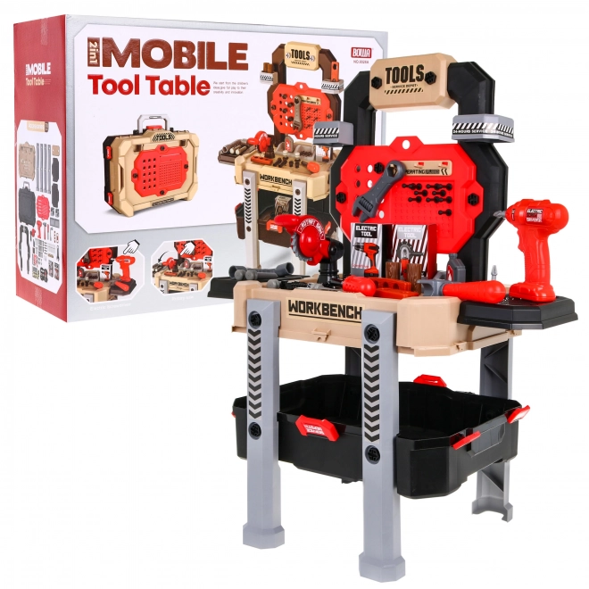 Children's Deluxe Tool Workshop Set 3+ with Carry Case and Stand