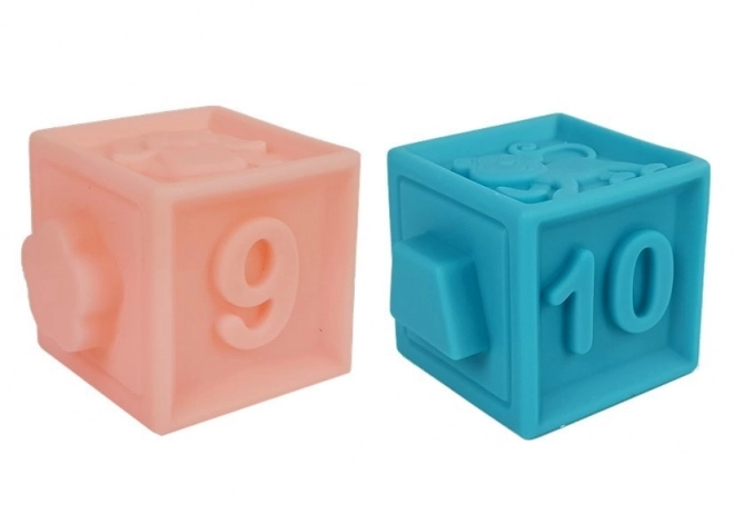 Sensory Soft Block Set with Animals and Numbers