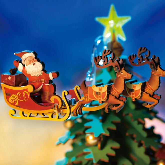 3D Wooden Musical Christmas Tree Puzzle