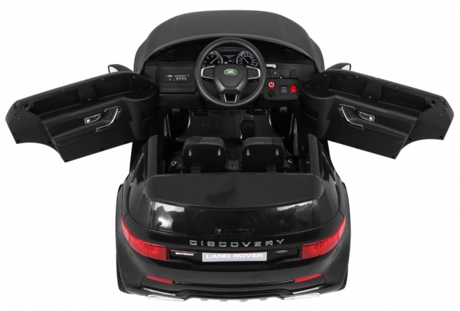 Land Rover Discovery for kids black + Remote control + 5-point safety belts + Seat adjustment + EVA + MP3 LED