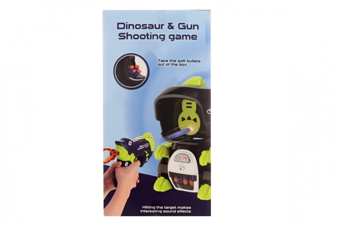 Dinosaur Target Foam Ball Gun Set with Electronic Counter