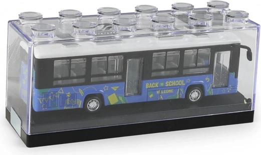 Autobus in metallo con porte apribili