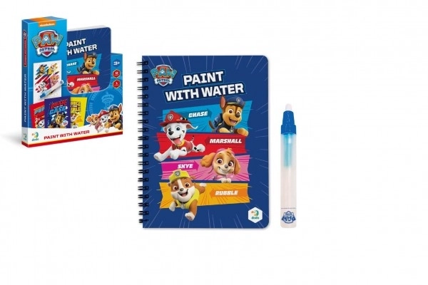 Magical Water Painting Paw Patrol Coloring Book with Brush