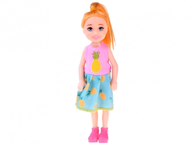 Charming Mini Doll in Dress 13cm