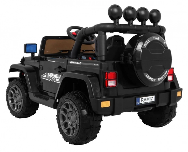 Auto Terenové pre Deti s Lakovaním Moro a 4x4 Pohonom – Čierna